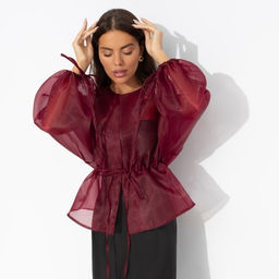 Жакет дизайнерский, Вершина восхищения (бордовый) - Charutti фото 4