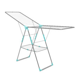 Сушилка для белья напольная двухуровневая 21 м (СЕРЕБРО) арт. СБ8/С/МС, СБ8, СБ8С