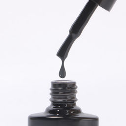 Гель лак для ногтей, однотонный, 3-х фазный, 8мл, LED/UV, цвет чёрный (002)
