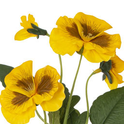 Цветок искусственный "Фиалка", L12 W8 H37 см