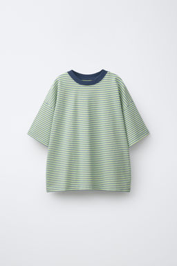 CAMISETA HEAVY WEIGHT RAYAS / Raya verde