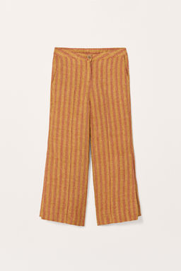 LIMITED EDITION 100% STRIPED LINEN TROUSERS - Zara фото 6