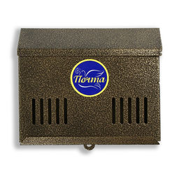 Ящик почтовый без замка (с петлёй), горизонтальный Мини, бронзовый - Simaland фото 9