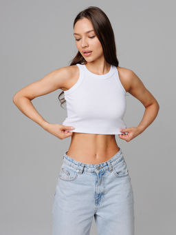 Майка женская кашкорсе белая 2049 (9) - Lingeamo фото 5