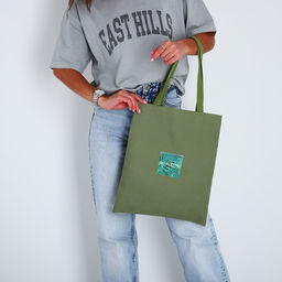 Сумка с голографической нашивкой NO PLASTIC