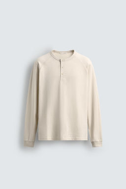 CAMISETA CUELLO PANADERO / Crudo - Zara фото 7