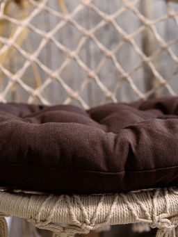 Подушка в кресло кокон и качели PR 60х60 см, рогожка, круглая, Bio-Line