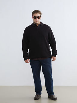 Polo Yaka Erkek Triko Kazak