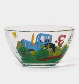 Салатник СИНИЙ ТРАКТОР. ЦИФРЫ 13 см арт.СТС130-2 /МФК/  фото 2