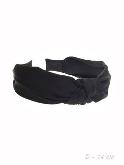 Ободок для волос ткань / GTS-12 /уп.12/черный