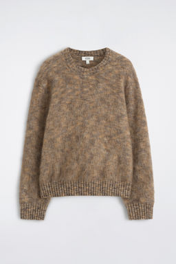 JERSEY DE CUELLO REDONDO EN MEZCLA DE MOHAIR
