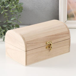 Шкатулка под роспись дерево «Сундучок», замок крючок, 19.5×12×10.5 см