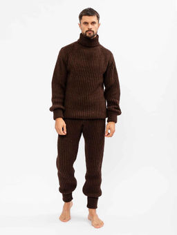 Водолазный костюм (комплект: штаны+свитер с горлом) вязаный из верблюжьей шерсти