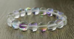 Опал белый (имитация) 10мм, браслет Классика длина 17см - Agat77 фото 2