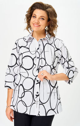 Костюм БелЭльСтиль 877/601 бело-черный фото 3