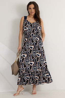 Платье Magia mody 2561 т/синий мультиколор