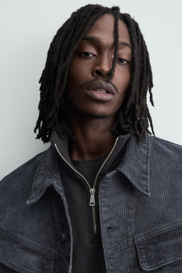 CROPPED FIT CORDUROY JACKET - Zara фото 5