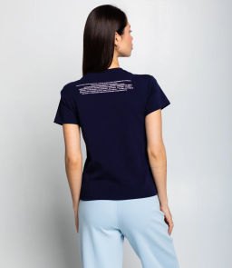 Футболка #КТ250361, тёмно-синий - Dommod фото 3