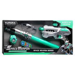 Набор оружия "Космический бой" (свет, звук) на батарейках, в коробке