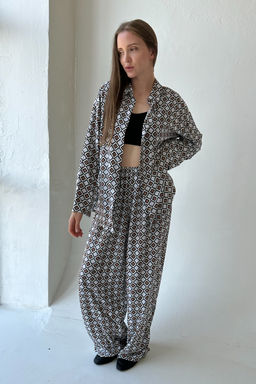 Костюм женский SET001/13/Серый, черный, белый - M&G all natural фото 6