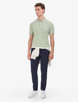 _a_la Regular Fit %100 Pamuk Cepli K_vr_lmaz D__meli Polo Yaka Basic Ti__rt
