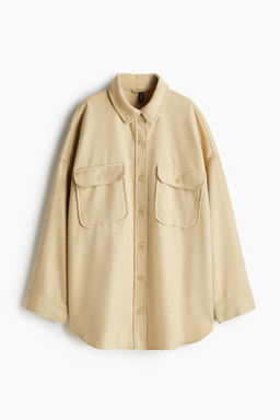 Camisa oversize de sarga - H&m фото 8