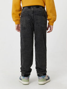 ACOOLA / Брюки джинсовые (утепленные) детские для мальчиков Gorman темно-серый  фото 6