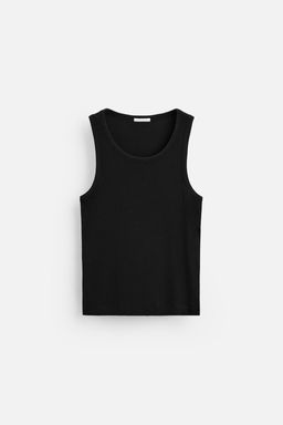 BASIC RIBBED TANK TOP - Zara фото 6