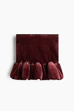 Falda nido de abeja en velour