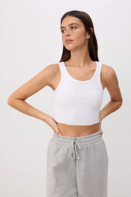 Siyah Renk Bloklu Regular Kay?k Yaka Dusuk Kol K?sa Tok %100 Pamuk Orme T-Shirt TWOSS26TS00217 - Trendyolmilla фото 5