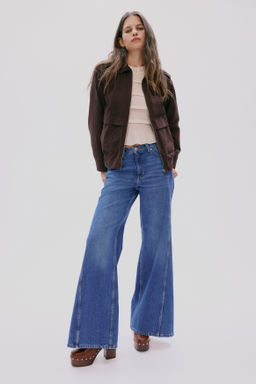 Chaqueta de sarga con cuello camisero - H&m фото 3