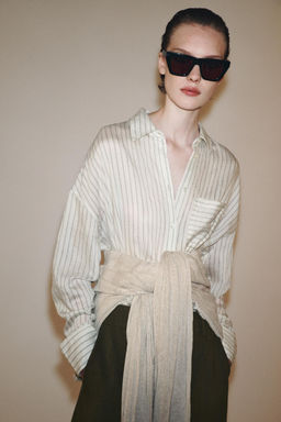 ZW COLLECTION STRIPED SHIRT - Zara фото 11