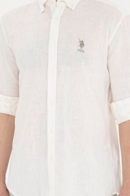 Мужская рубашка цвета хаки с длинным рукавом - U.s. polo assn фото 13