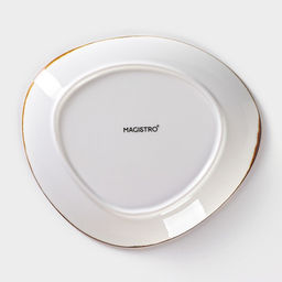 Блюдо для подачи Magistro «Церера», 21×18.7 см, фарфор, белое