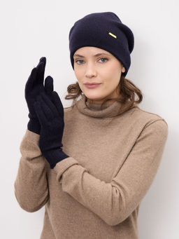 Перчатки из кашемира ULkos синие