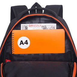 RB-651-10 Рюкзак школьный с картхолдером на держателе - Grizzly фото 29