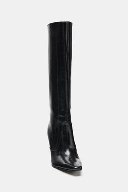 ENGRAVED HEEL BOOTS - Zara фото 4