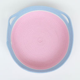 Экологичный лежак для животных, 50 х 50 х 12 см,вес до 25 кг, розово-голубой - Пижон фото 4