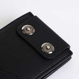 Портмоне мужское «Идрис», на магнитах, чёрное