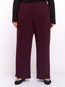 Брюки из холодного трикотажа TBB12007PUR39