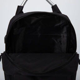 Рюкзак городской на молнии, наружный карман, размер 29×11×43 см, чёрный