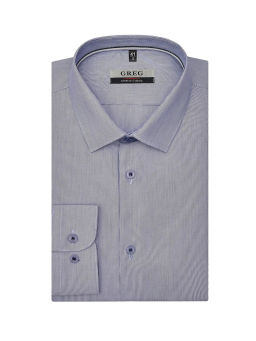 Сорочка мужская длинный рукав GREG 213/237/0205/ZN/1p STRETCH  фото 6