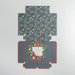 Цена за 5 шт. Упаковка для кондитерских изделий «С Новым годом!», 20×17×6 см