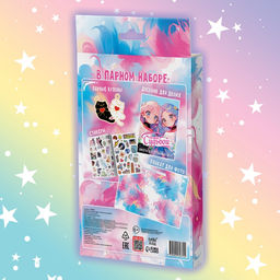 Подарочный набор для лучших подруг Связанные судьбой, плакат, кулоны, наклейки