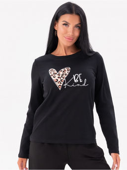 Лонгслив ВЕ женский черный - София фото 3