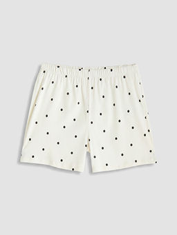 Puantiyeli Kad?n ?ort Pijama Alt