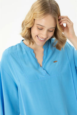 Женское синее тканое платье - U.s. polo assn фото 9