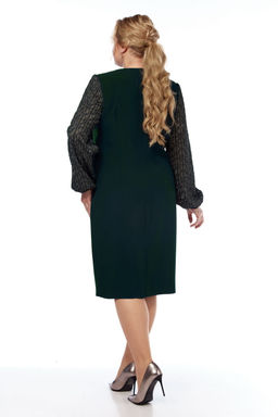 Платье VILENA 1043 черный+леопард  фото 30