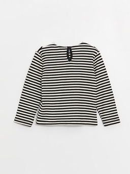 Bebe Yaka Uzun Kollu ?izgili K?z Bebek Ti??rt - Waikiki фото 3