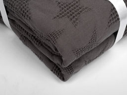 8159 Плед 230*200 цв. графит рис. 17-4013